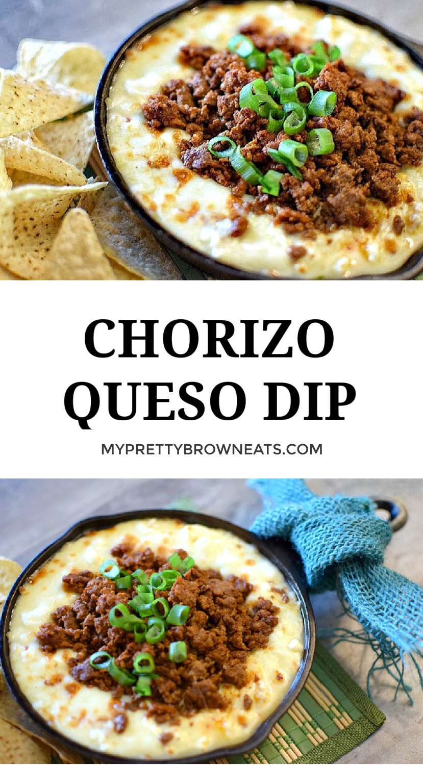 Chorizo Queso Dip - My Pretty Brown Eats