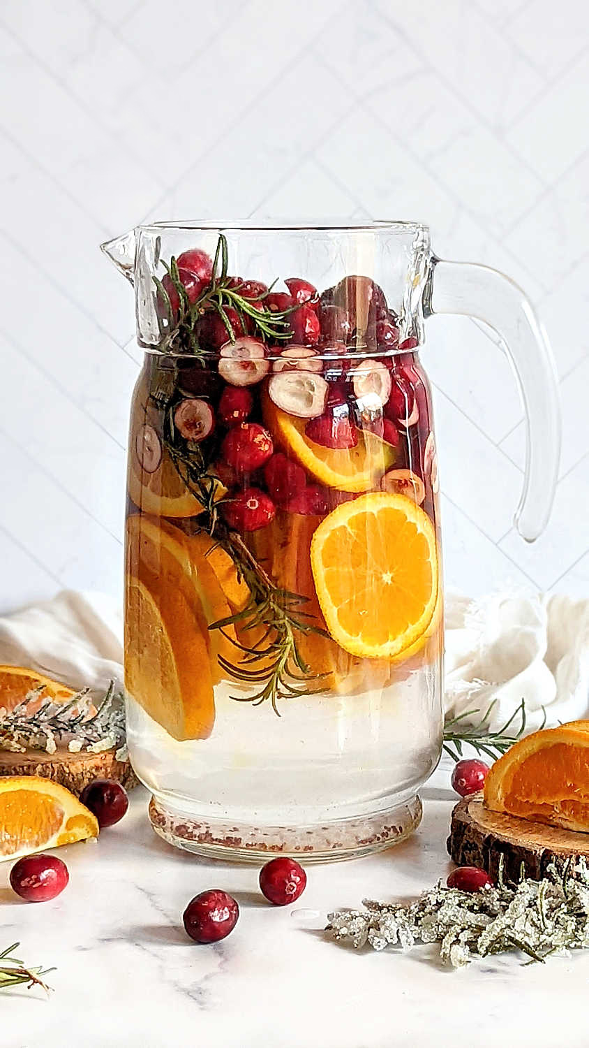 Cranberry Orange Rosemary Water