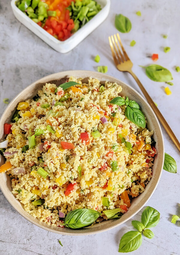 Egg Fried Couscous with Vegetables